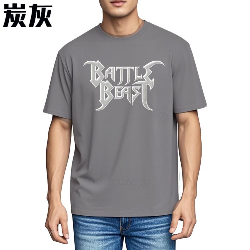 Funny Tshirt Crew Neck Casual Tee Battle Beast Logo On Black ONeck Breathable Tee Anime Breathable Tee Short Sleeve
