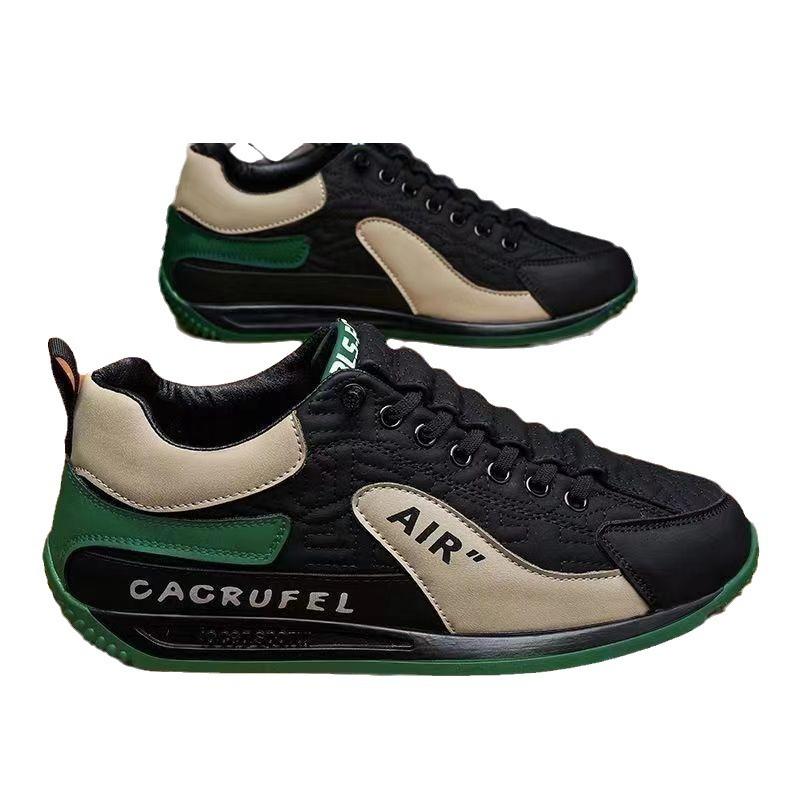 Spring flat-bottomed casual shoes men's trend versatile loafers men's breathable sports one-pedal running shoes