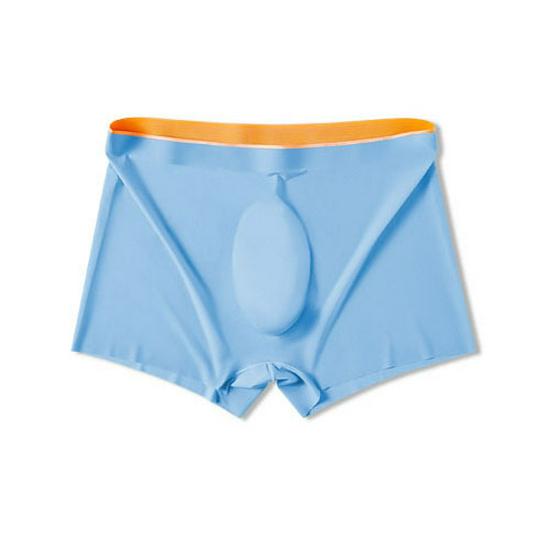 

Мужские летние ультратонкие бесшовные боксеры-брифы больших размеров из ледяного шелка L