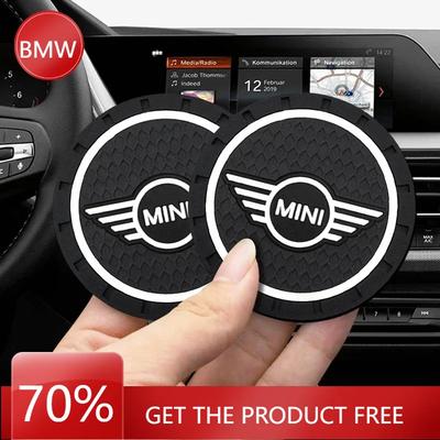 B4 A5 Voor Mini Auto-styling PVC Auto Antislip Onderzetter Mat Waterbeker Pad Voor Mini Cooper One S JCW R55 R56 R60 F55 F56 Countrym