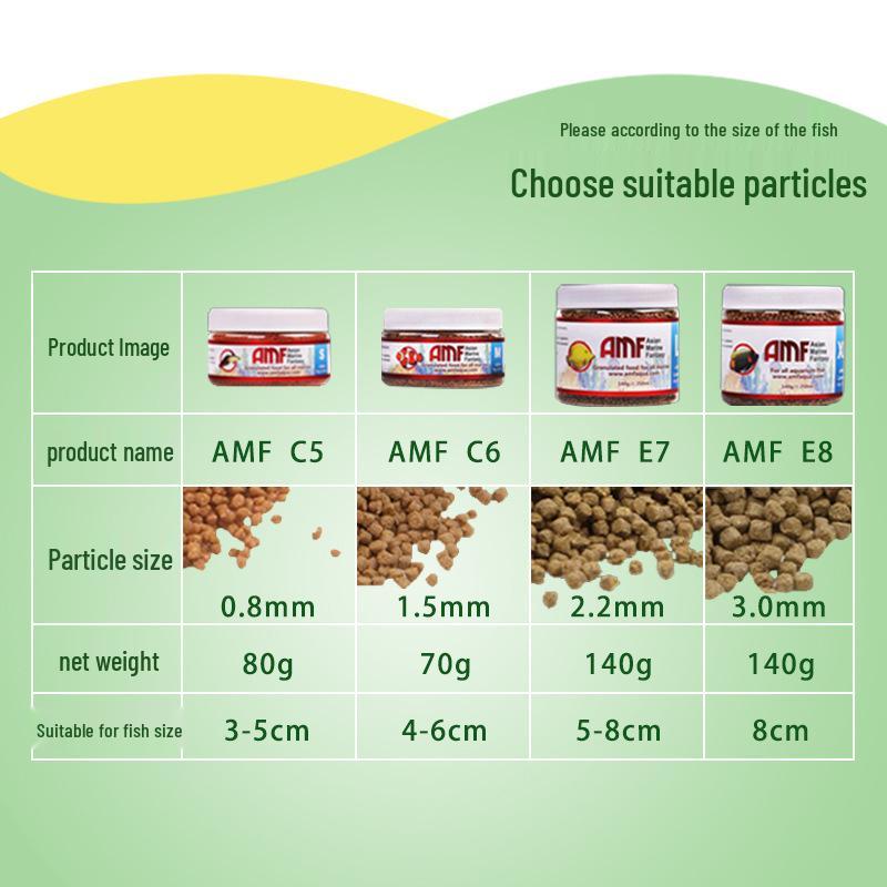 AMF Allicin Marine & Freshwater Fish Food: Seaweed Granules & Algae Flakes