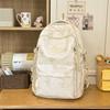 Schoolbag new large-capacity bear backpack middle school student schoolbag women's ins high-value fashion casual lightweight backpack