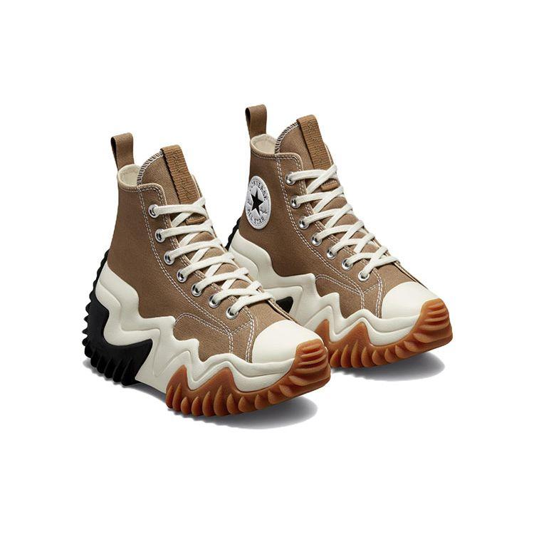 Converse Run Star Motion High Sand Dune Unisex Sneakers Brown Black A00851C