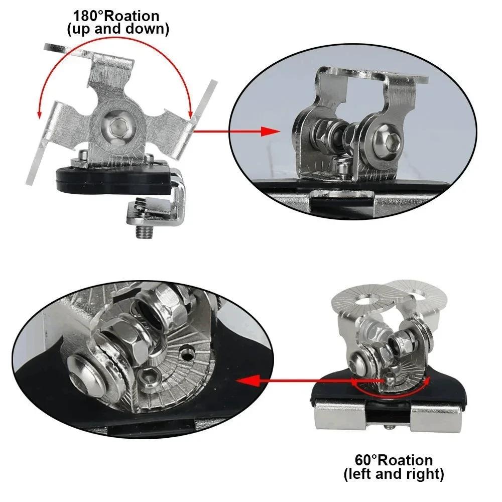 Led Light Bar Mounting Brackets 2Pcs Adjustable Piller Hood Led Work Light Mount Bracket Clamp Holder Bar Pods for SUV Off Road