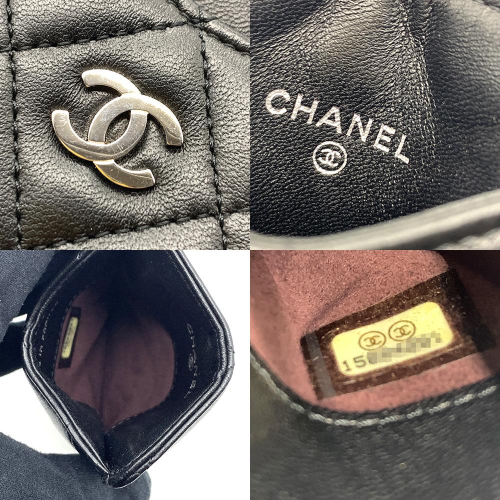 Used CHANELCard Case lambskin Women