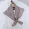 Clearance Welfare Retro Linen Square Scarf Literary And Versatile Women'S Summer Neck Protection Cotton And Linen Small Silk Scarf Scarf Printed Model