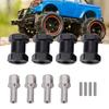 4pcs 18mm Wheel Spacers Fit for Scx10 1Celsius10 RC Crawler Car Brass Wheel Hubs Extension Drive Adapter