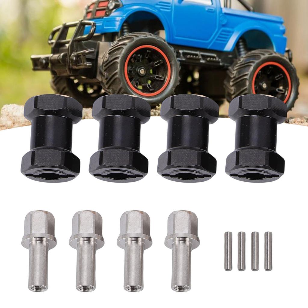 4pcs 18mm Wheel Spacers Fit for Scx10 1Celsius10 RC Crawler Car Brass Wheel Hubs Extension Drive Adapter