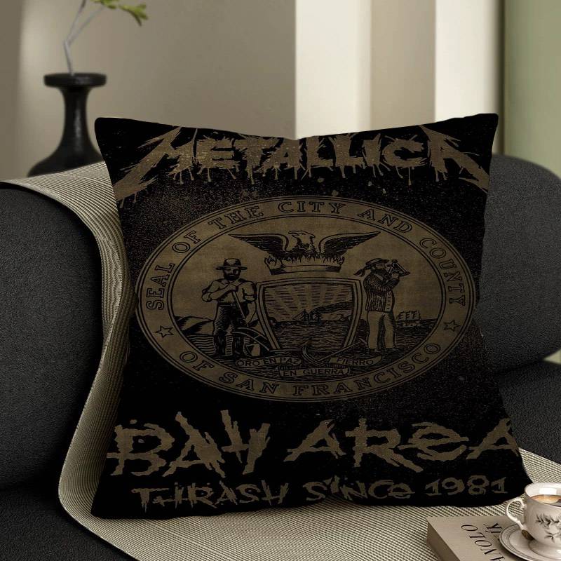 Band M-METALLICA Anime 45*45cm Cushion Cover Pillow Cover Decor Pillowcase Home Pillowcase for Couch Pillow