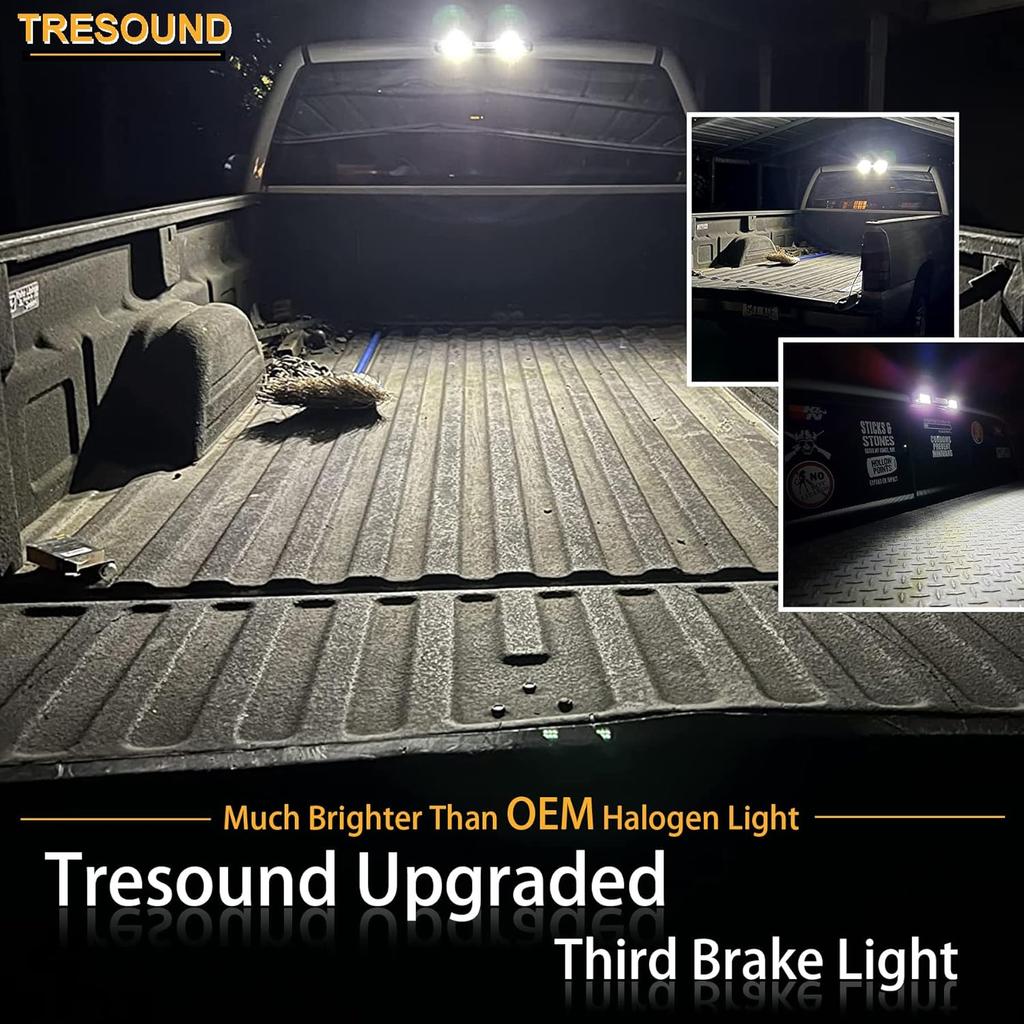 Tresound LED Third 3rd Brake Light for 2007-2013 Chevy Silverado GMC Sierra 1500 2500 3500 HD Classic, Rear Cargo Lamp High Mount Stop light
