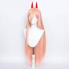 Anime Chainsaw Man Makima Power Cosplay Wig Long Orange Pink Party Role Play Wig