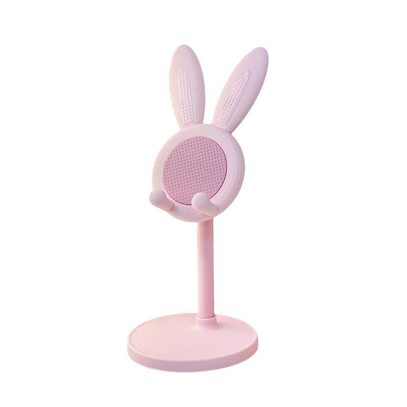 Support de téléphone portable Lapin Mignon - Cadre de support surélevé pour bureau Personne Paresseuse - Support de téléphone portable pour personne paresseuse
