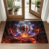 AC Milan Design Crystal Velvet Rug Soft Decorative Mat for Bedroom Entrance