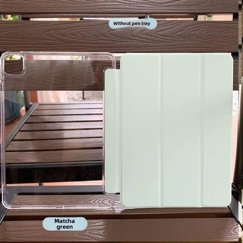 For Ipad Air 2 Tablet Computer Protective Case Solid Color Triple Design Fold