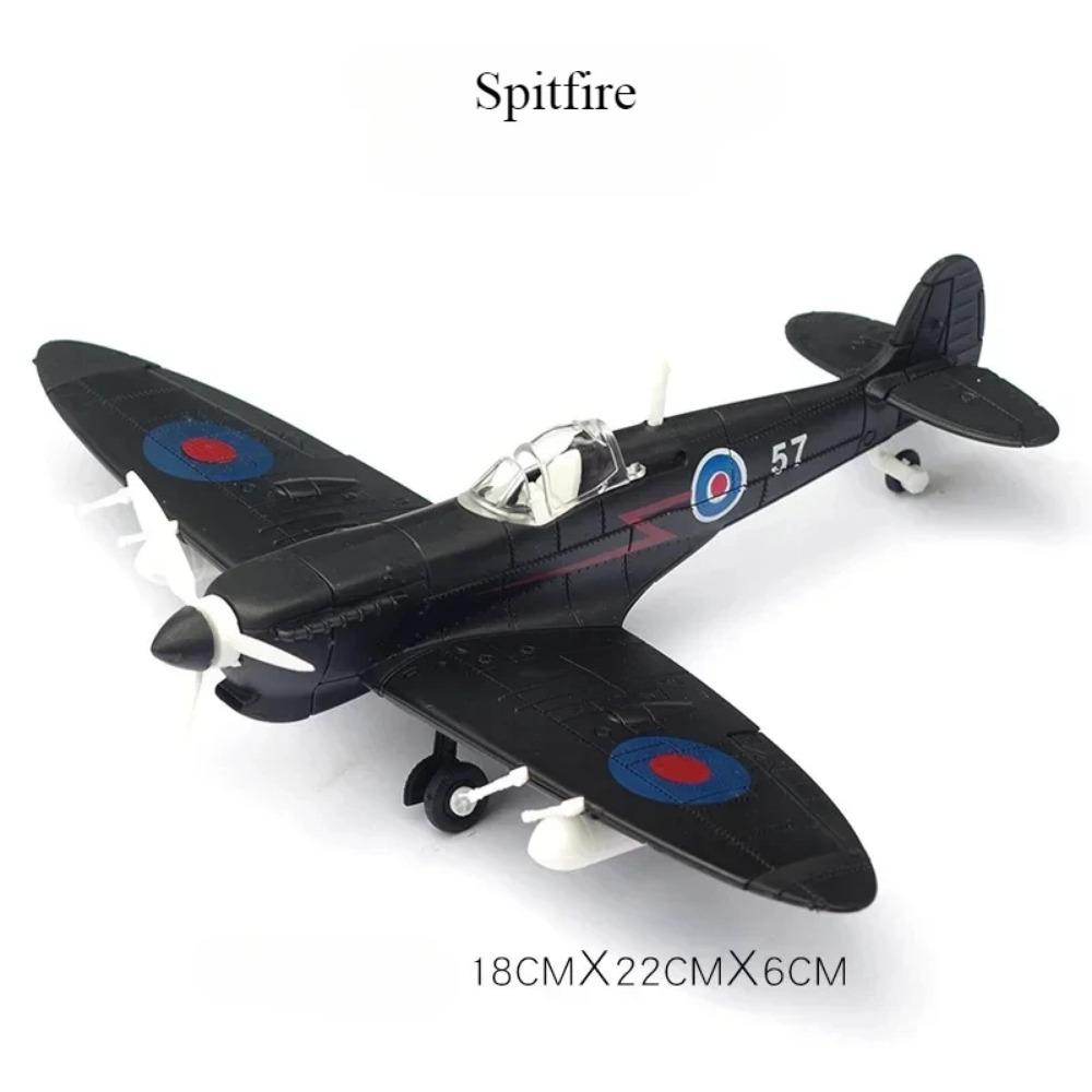 1/48 WWII Americký Corsair Mustang Britský Spitfire Hurricane Německý BF109 Stíhací letoun Plastová Sestavitelná Stavebnice Modelu Letadla Hračka