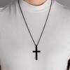 Vintage Gothic Pendant Cross Necklace Cool Street Style Punk Jewelry for Men Women Black Chain Accessories Decoration Wholesale