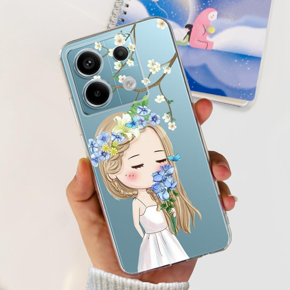 For Xiaomi Poco X6 Pro 5G Case New Fashion Painted Cover Clear Silicone Soft TPU Phone Case For Xiaomi Poco X6 Pro PocoX6 Bumper