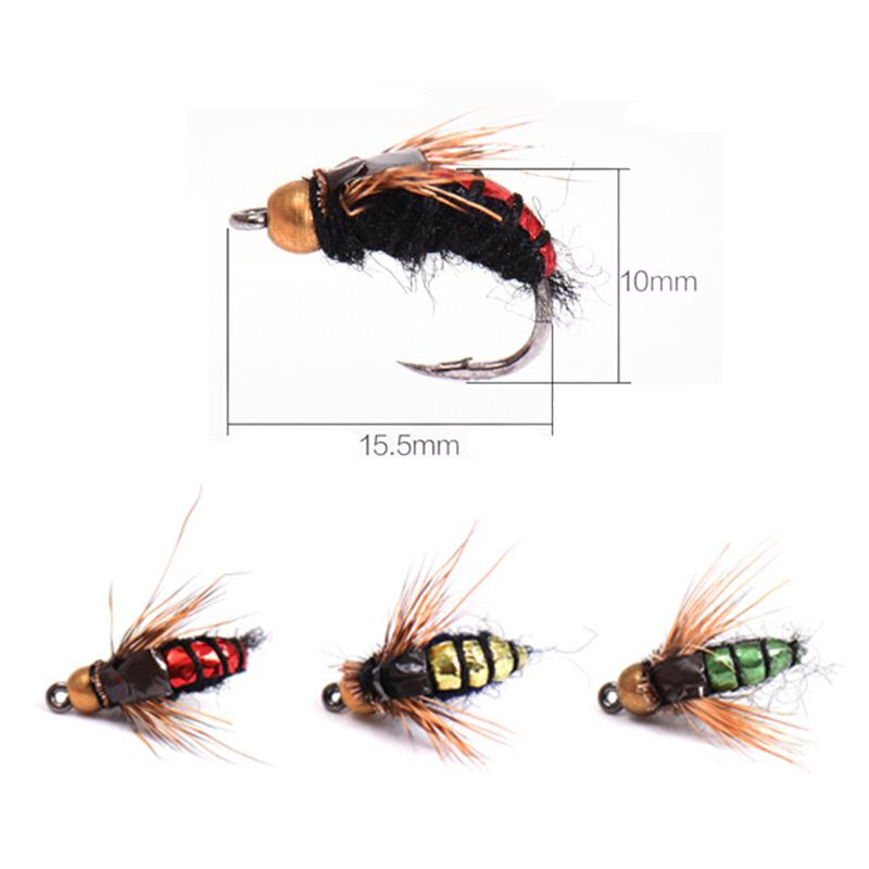 40Pcs Trout Fly Fishing Flies Dry Lure Lures Fish Baits Hooks with Fly Box H 40Pcs Trout Fly Fishing Flies Dry Lure Lures Fish Baits Hooks with Fly Box H