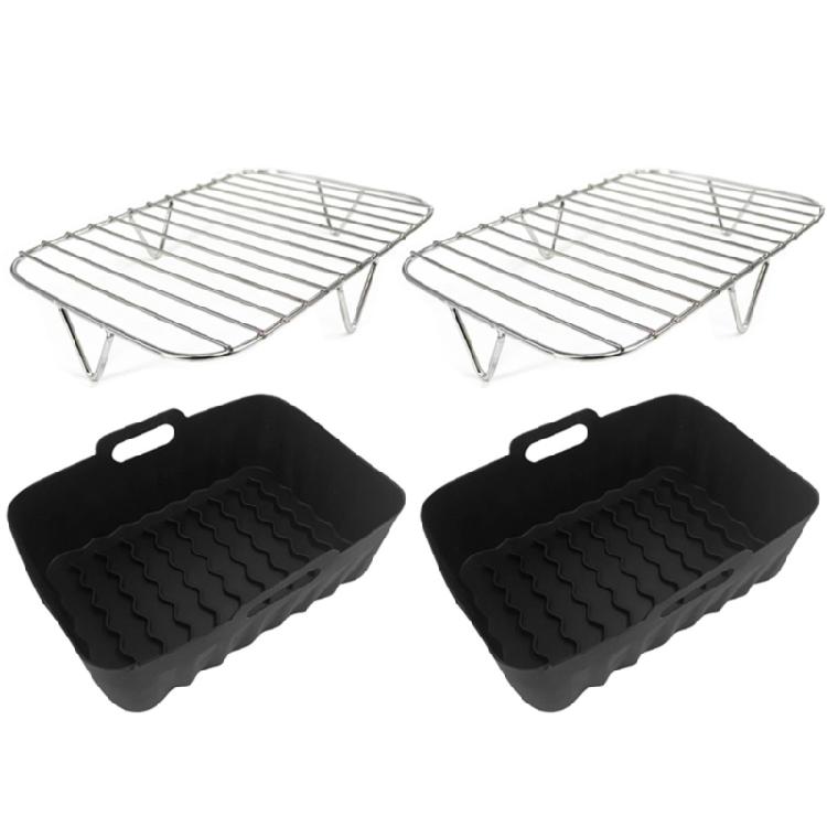 Grilling Rack Air Fryer Pad Silicone Air Fryer Tray Silicone Baking Liners