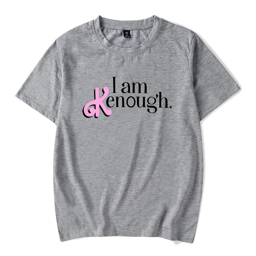 I Am Kenough Merch T-shirt Fashion Crewneck Short Sleeve Tee Unisex Women's Tshirt 2023 New Movie Funny Clothes Unisex