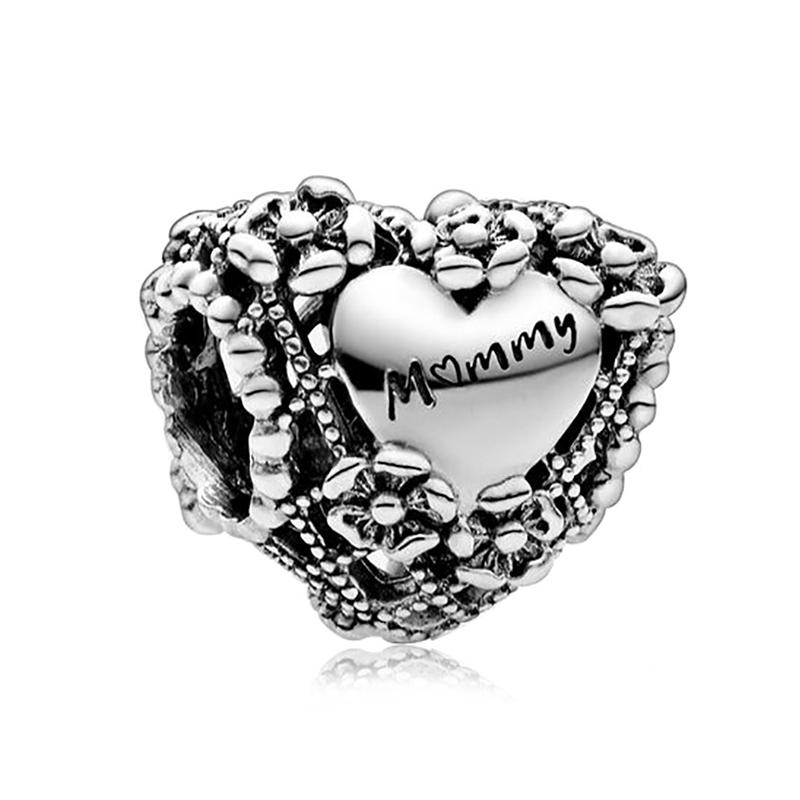 New 1pc Family Girl Boy Mom Dad Grandmother Bead Charm Fit European Charm Bracelets Jewelry Making Accessories