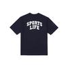FILA T Shirts Unisex Marine Blue Crew Neck Moderate Straight Fit FE2RSF5106X-INA
