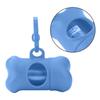 20 Rolls Pet Dog Plastic Clean Trash Waste Bags with Bone Shape Bag Dispenser Holder (Black)