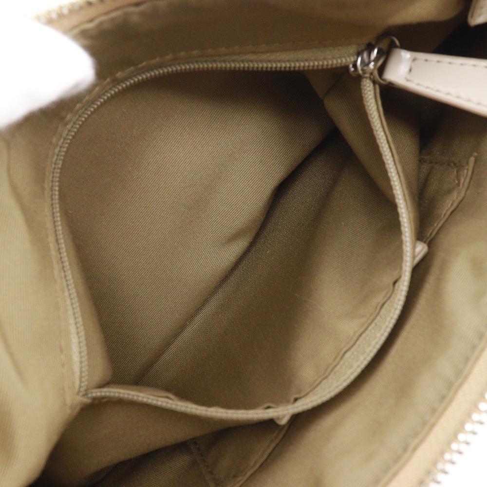 Coach Signature Shoulder Bag F19218 2WAY Beige Nylon Canvas Women Used