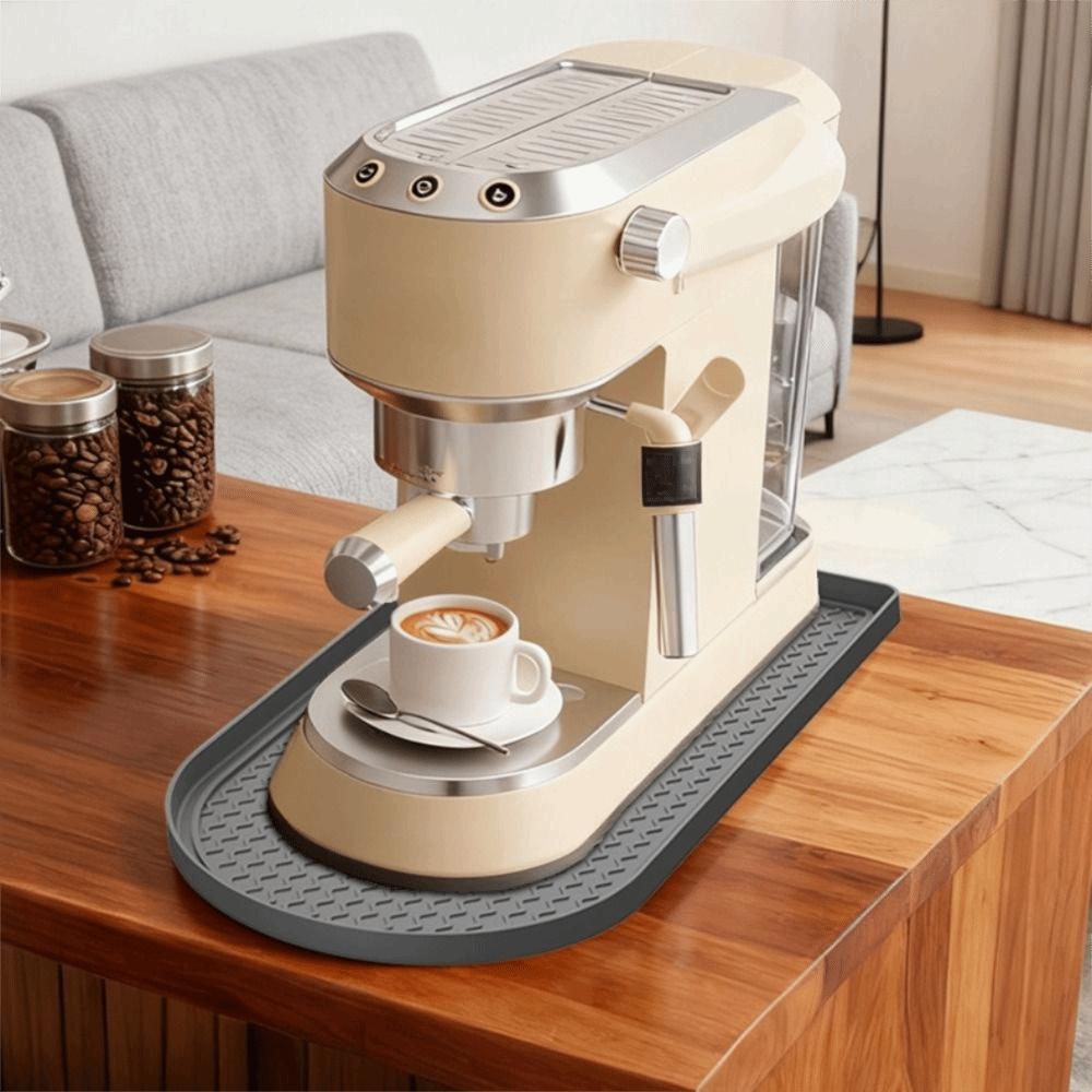 Non-slip Coffee Maker Tray Wear-resistant Coffee Bar Mat Silicone Coffee Machine Mat  Home