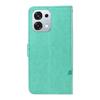 Pour Oppo A6 Pro 4G/Oppo F31 5G/Oppo A6 Pro 5G Étuis en Cuir PU Motif Fleurs Portefeuille Support Housse de Téléphone avec Dragonne