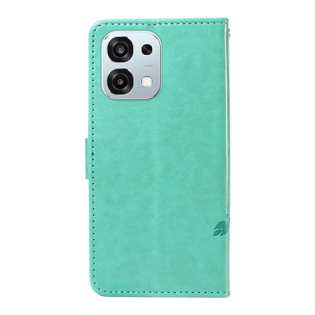 Pour Oppo A6 Pro 4G/Oppo F31 5G/Oppo A6 Pro 5G Étuis en Cuir PU Motif Fleurs Portefeuille Support Housse de Téléphone avec Dragonne