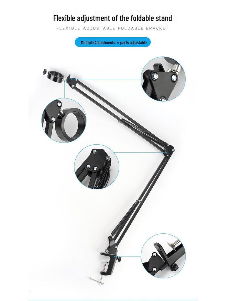 HD Folding Lifting Stand Electronic Microscope - High Magnification and Resolution for Mobile Phone Repair