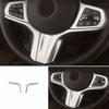 Steering Wheel Strip Cover Trim Fit For BMW 3-Series G20 - Silver ABS