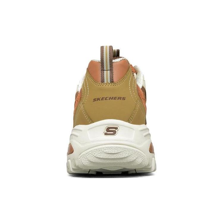 Skechers D'Lites 1.0 'Cream Brown Orange' da Donna 149906-TPNT