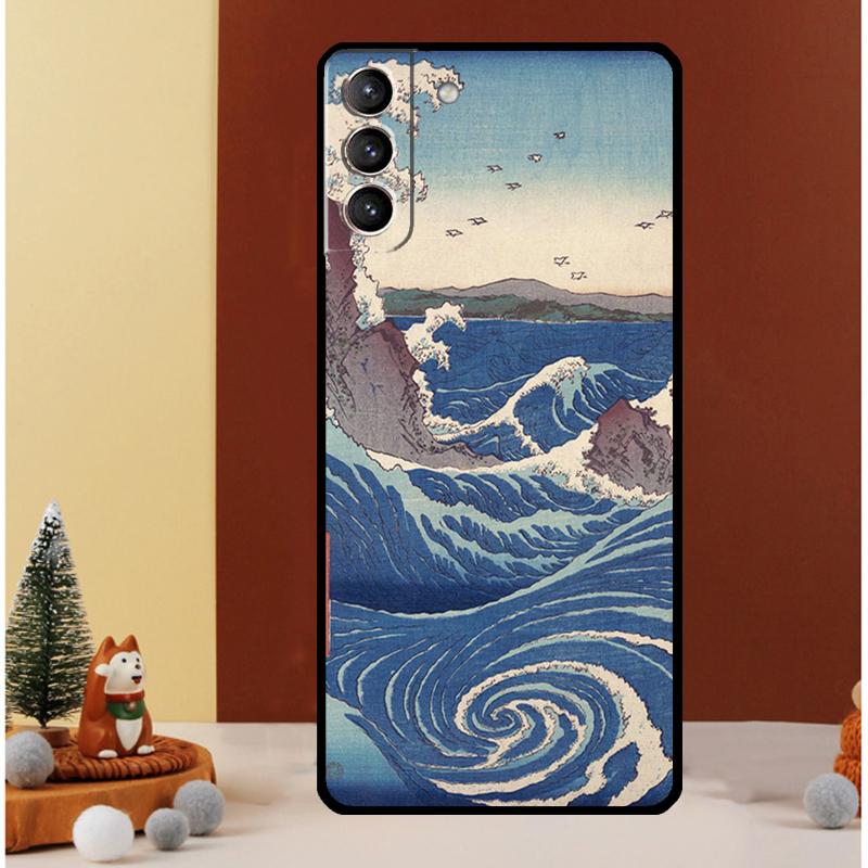 Japanese Style Art Japan Case For Samsung Galaxy S24 S26 Ultra S21 S22 S20 S23 S25 Ultra S10 Plus S25 FE Cover Funda