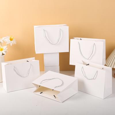 12pcs Elegant Paper Gift Bags with Handles Premium Packaging Bags for Clothing Boutique Shopping Wedding Party Gift Wrap