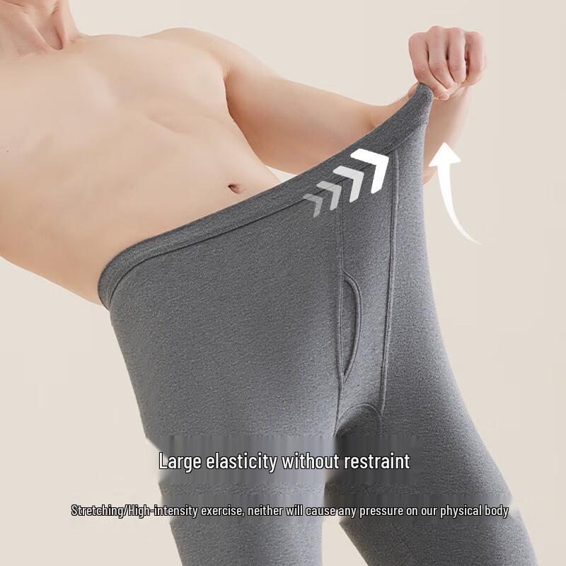 Hengyuanxiang Men's 100% Cotton Thin Thermal Underwear