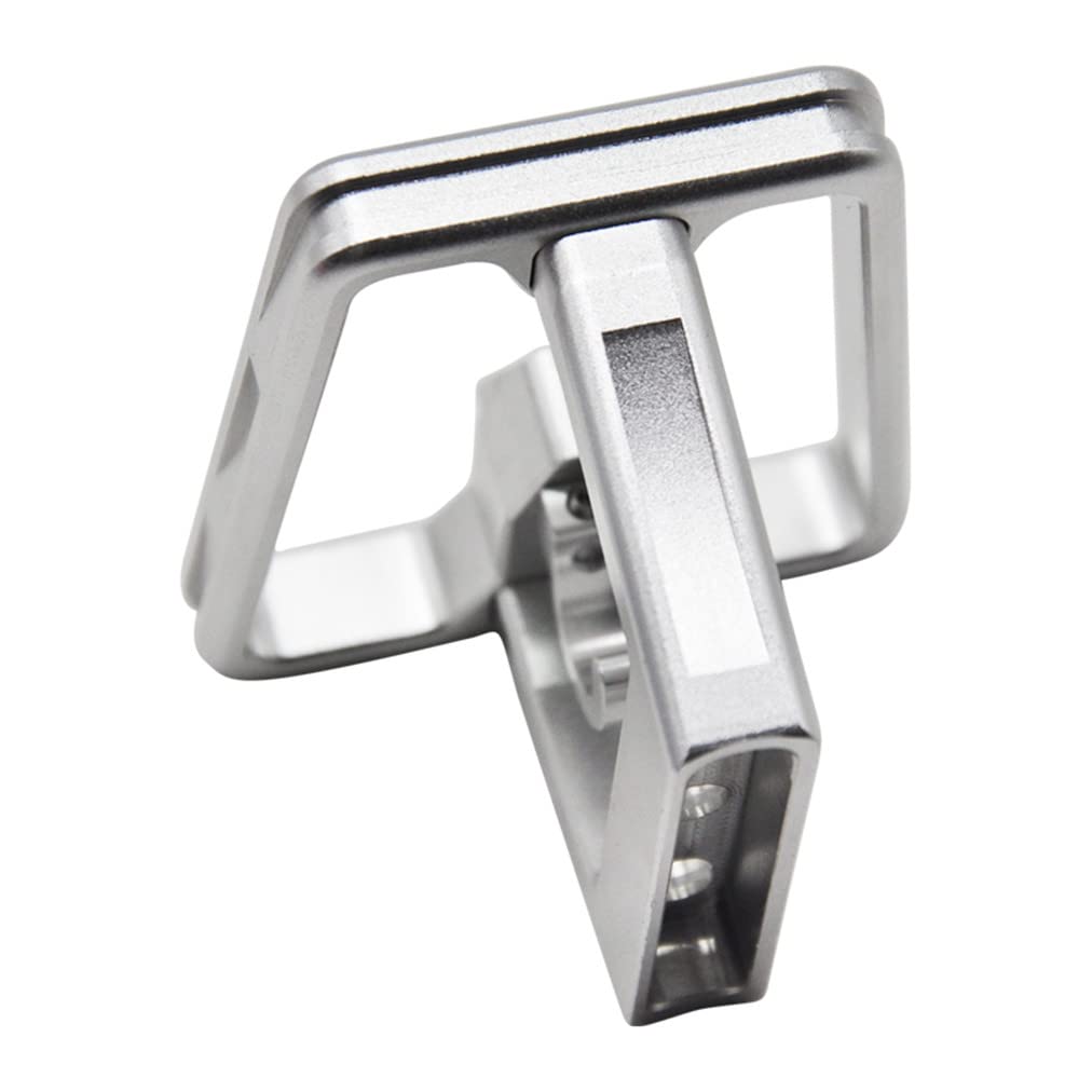 Litepro Folding Bicycle Split Pig Nose Pad, Aluminum Alloy 3-Hole Front Shelf, Front Bracket for Brompton (Silver)