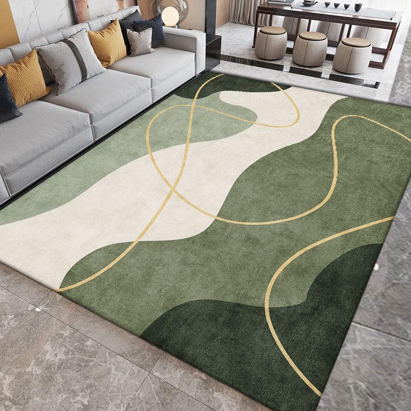 Large Area Rug Non-Woven Washable for Living Room Bedroom Study Nordic Ins Style Commercial Home Decor