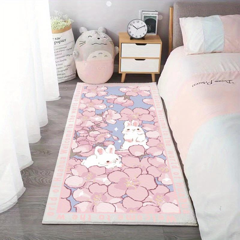 European Countryside Girl Style Carpet Living Room Bedroom Decorative Carpet Soft Machine Washable Carpet Home Decor