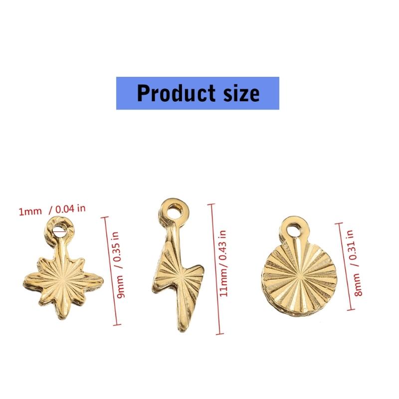 50 sztuk Mały Stalowy Wisiorek Odporny na Rdzę do Naszyjnika Bransoletki Elementy do Tworzenia Biżuterii Akcesoria