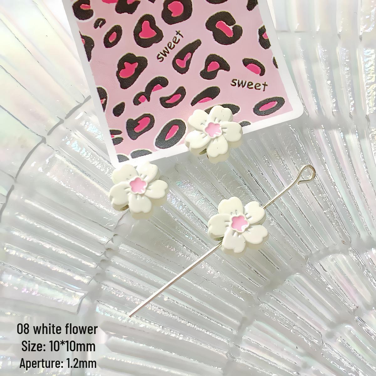 

Alloy Heart Bow Milk Tea Beads for DIY Jewelry & Phone Chains