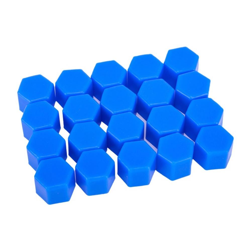 20Pcs N Silicone Car Wheel Nut Caps Hex Design 19mm Lug Bolt Covers Protective Decorative Tire Wheel Screw Caps Rim Protection