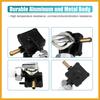 Motorcycle Fuel Valve Petcock with Male Thread 61338-94D for Harley FXST FLST FXD FLT 95-01 for 1340cc for Harley Vacuumed Petcock Valve Switch Gas