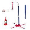 1 Ensemble Tee de Baseball 2-en-1 pour Enfants, Jouet d'Entraînement de T-Ball en Plastique Réglable pour Jouer en Plein Air