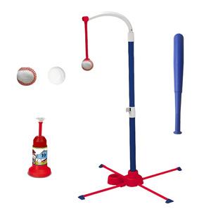 1 Ensemble Tee de Baseball 2-en-1 pour Enfants, Jouet d'Entraînement de T-Ball en Plastique Réglable pour Jouer en Plein Air