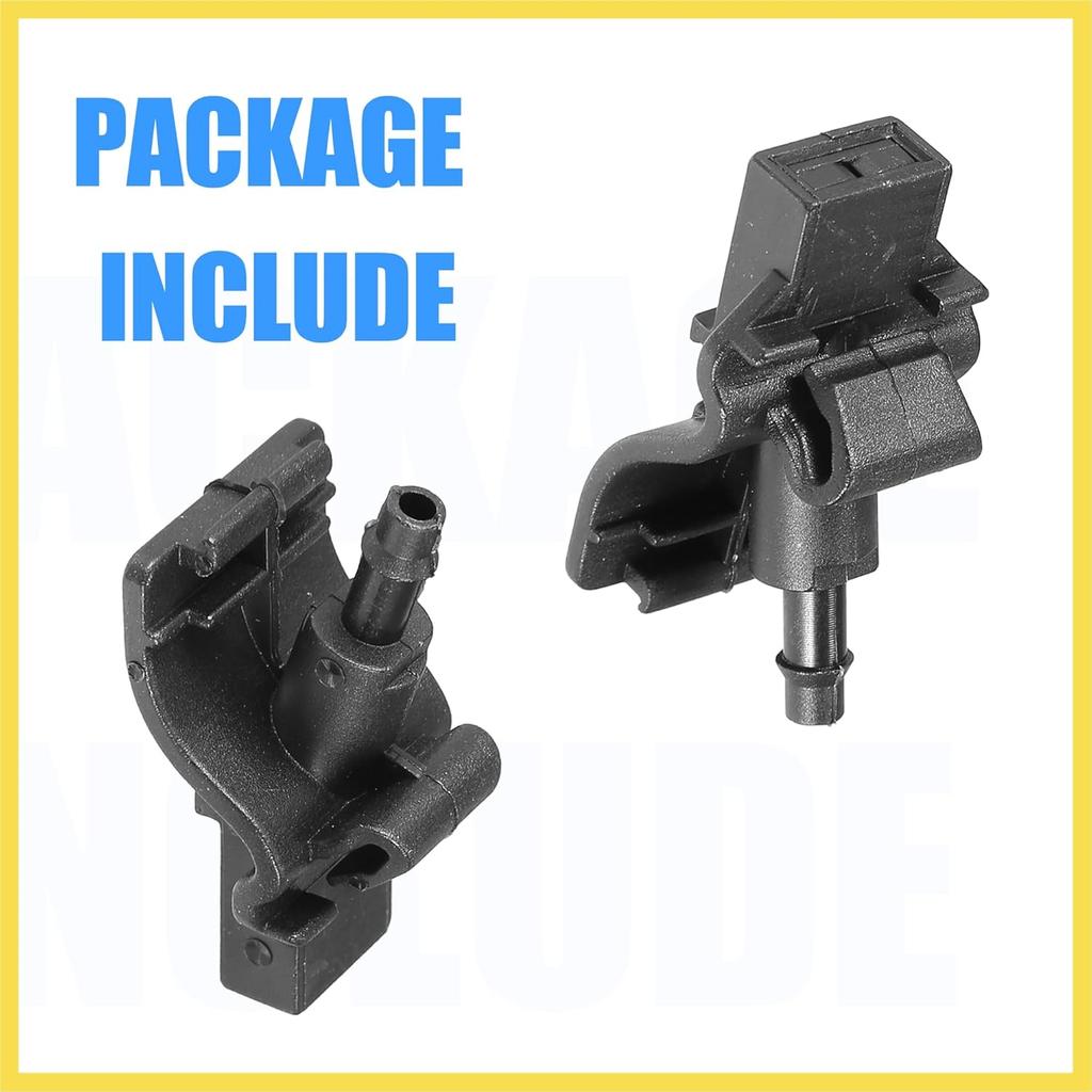 Windshield Washer Nozzle Windshield Sprayer Nozzle Fit for Ford for Mustang 2017 No.FR3Z17603AA - Pack of 2 Black Benefit