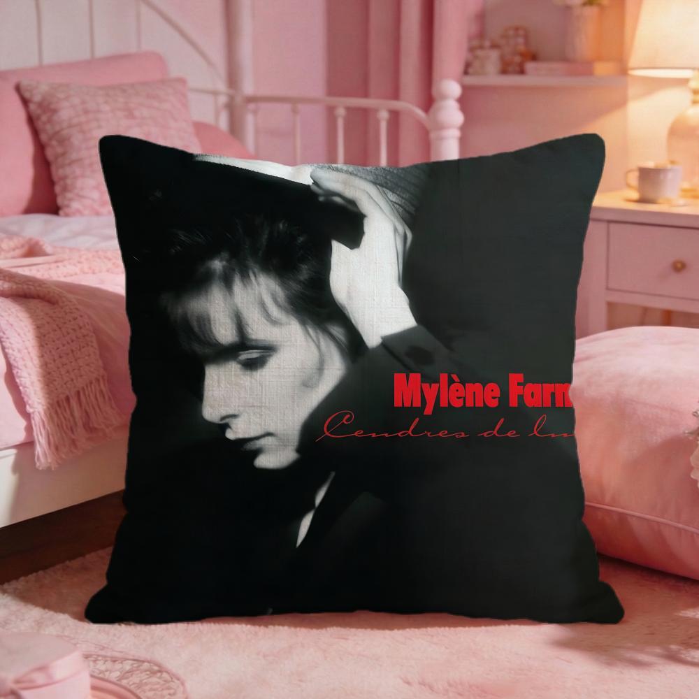 

Singer MMylene Farmer Cushion Cover Premium Comfort Reversible Pillow Cove Two In One Design For Any Room Car Interior 30X30cm