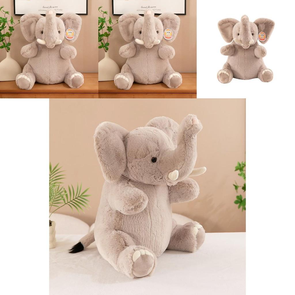 Entzückendes Plüschelefant Stofftier Spielzeug Weiches Kuschelkissen Perfekt für Geburtstage