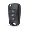 Replacement Remote Car Key Shell 3Bt Flip Folding Key Case For Kia K2 K5 Rio 3 Picanto Ceed Cerato Sportage For Hyundai